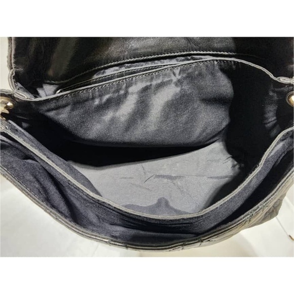 Authentic CHRISTIAN DIOR  Lambskin Cannage Medium New Lock Flap Shoulder Bag Bla - Picture 13 of 16